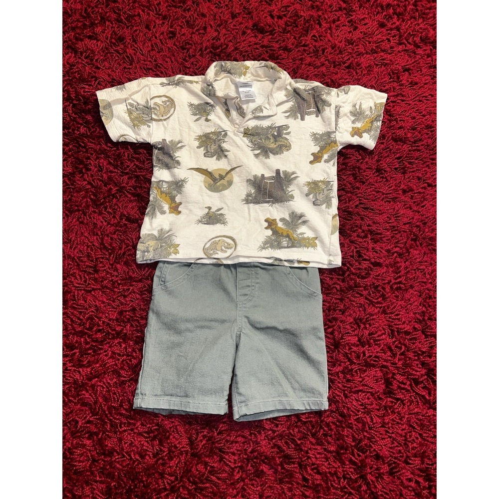 Jurassic World Boys 2-Piece  Shirt & Shorts Set - Size 4T